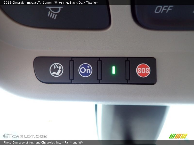 Summit White / Jet Black/Dark Titanium 2018 Chevrolet Impala LT