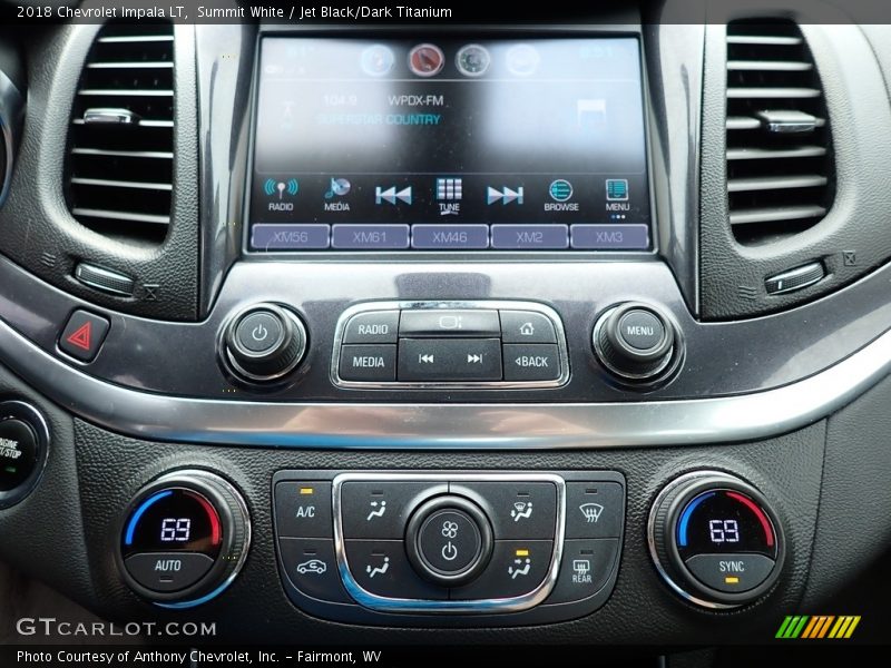 Summit White / Jet Black/Dark Titanium 2018 Chevrolet Impala LT