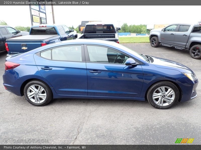 Lakeside Blue / Gray 2020 Hyundai Elantra Value Edition