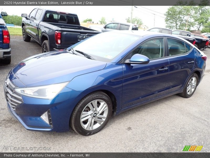 Lakeside Blue / Gray 2020 Hyundai Elantra Value Edition