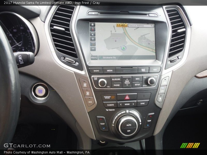 Iron Frost / Gray 2017 Hyundai Santa Fe Limited Ultimate AWD
