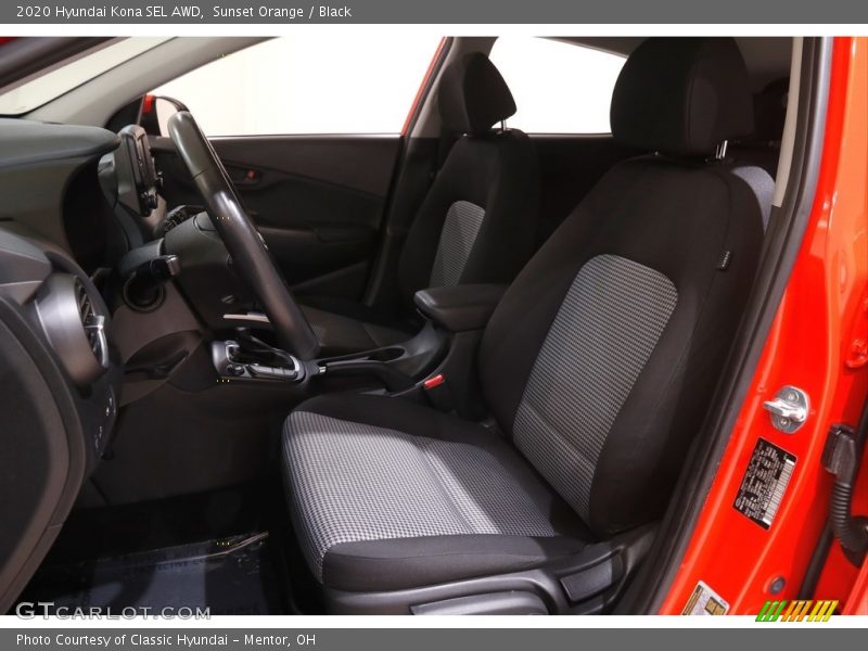 Sunset Orange / Black 2020 Hyundai Kona SEL AWD