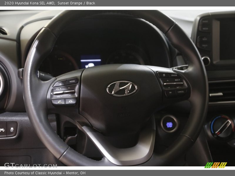 Sunset Orange / Black 2020 Hyundai Kona SEL AWD
