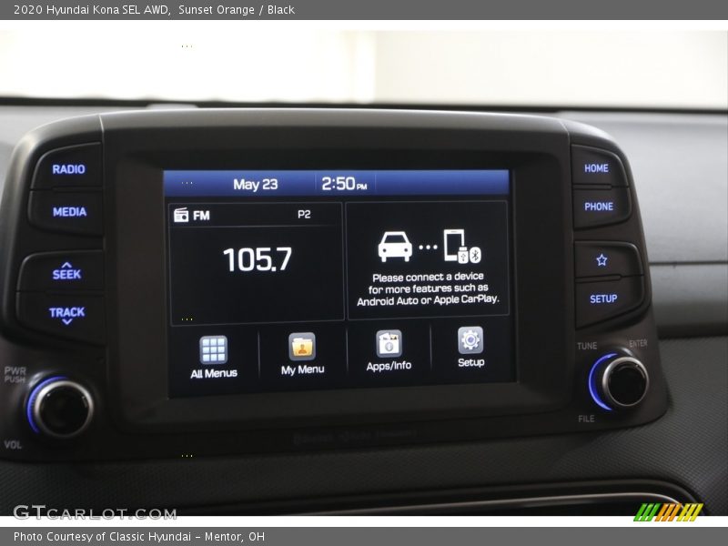 Sunset Orange / Black 2020 Hyundai Kona SEL AWD