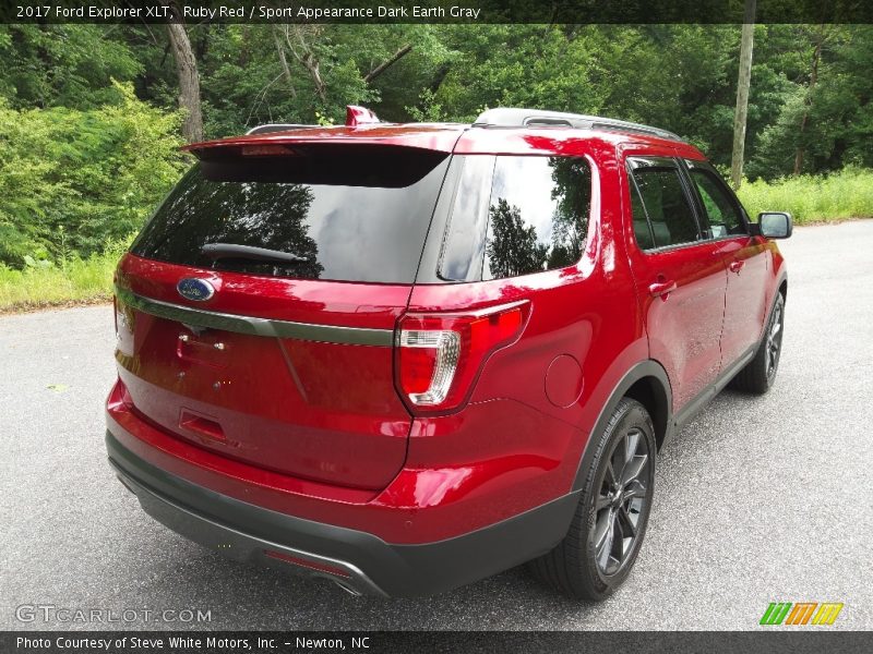 Ruby Red / Sport Appearance Dark Earth Gray 2017 Ford Explorer XLT