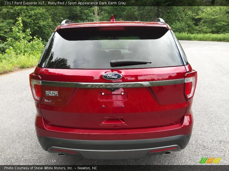 Ruby Red / Sport Appearance Dark Earth Gray 2017 Ford Explorer XLT