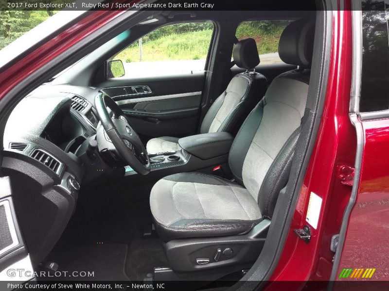 Ruby Red / Sport Appearance Dark Earth Gray 2017 Ford Explorer XLT