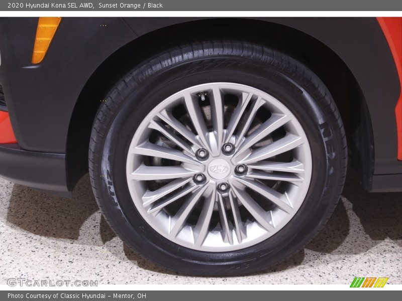 Sunset Orange / Black 2020 Hyundai Kona SEL AWD