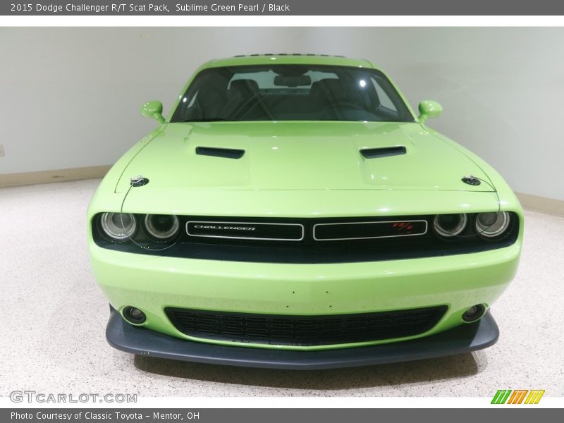 Sublime Green Pearl / Black 2015 Dodge Challenger R/T Scat Pack