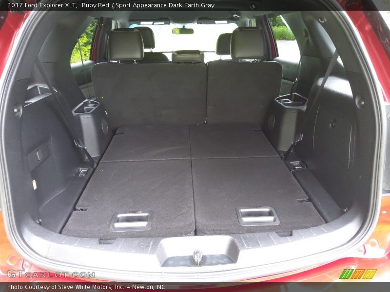 Ruby Red / Sport Appearance Dark Earth Gray 2017 Ford Explorer XLT