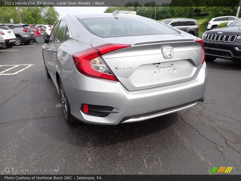 Lunar Silver Metallic / Black 2021 Honda Civic EX Sedan