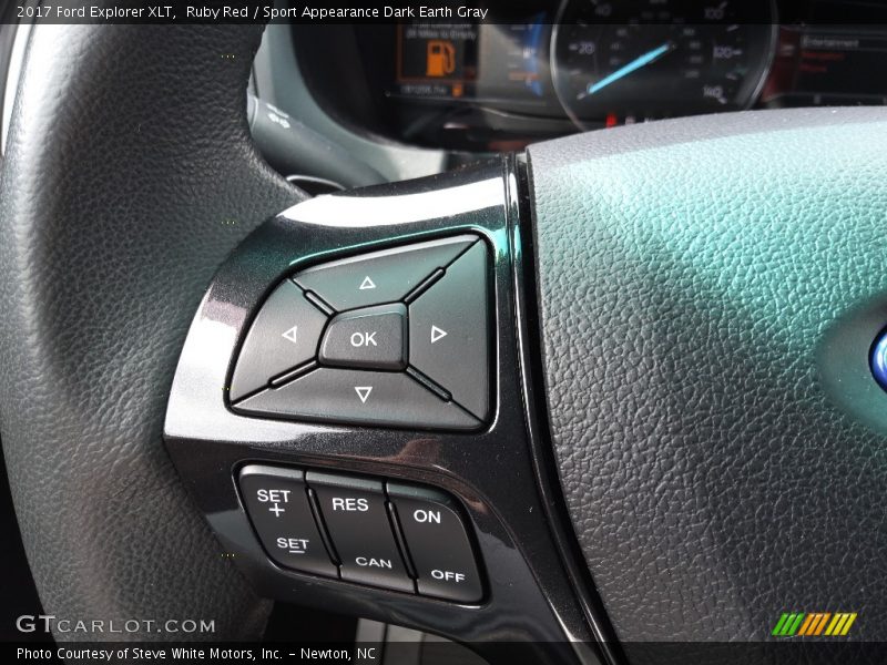 Ruby Red / Sport Appearance Dark Earth Gray 2017 Ford Explorer XLT