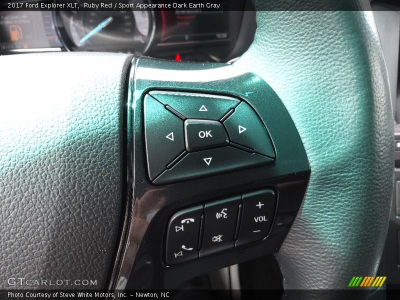 Ruby Red / Sport Appearance Dark Earth Gray 2017 Ford Explorer XLT