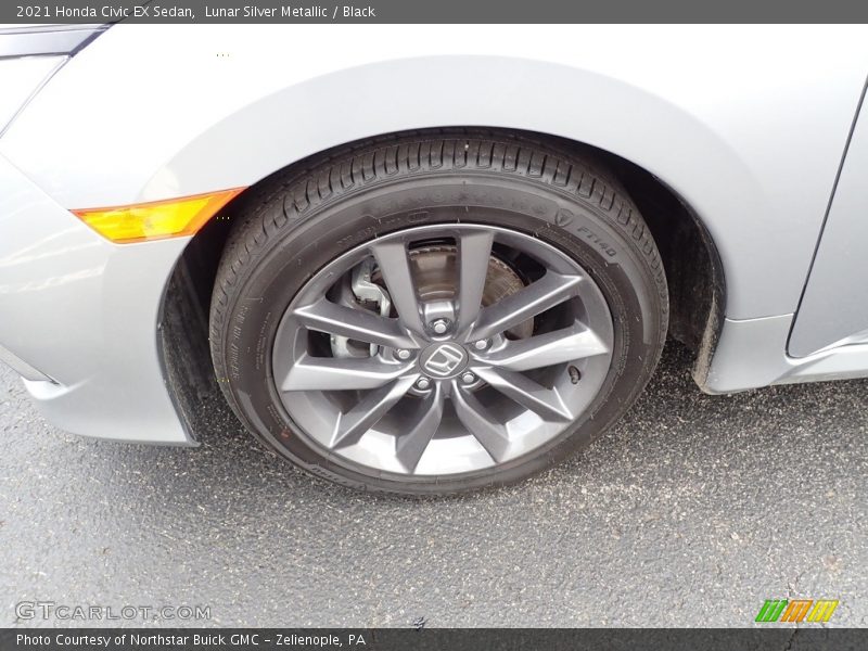 Lunar Silver Metallic / Black 2021 Honda Civic EX Sedan