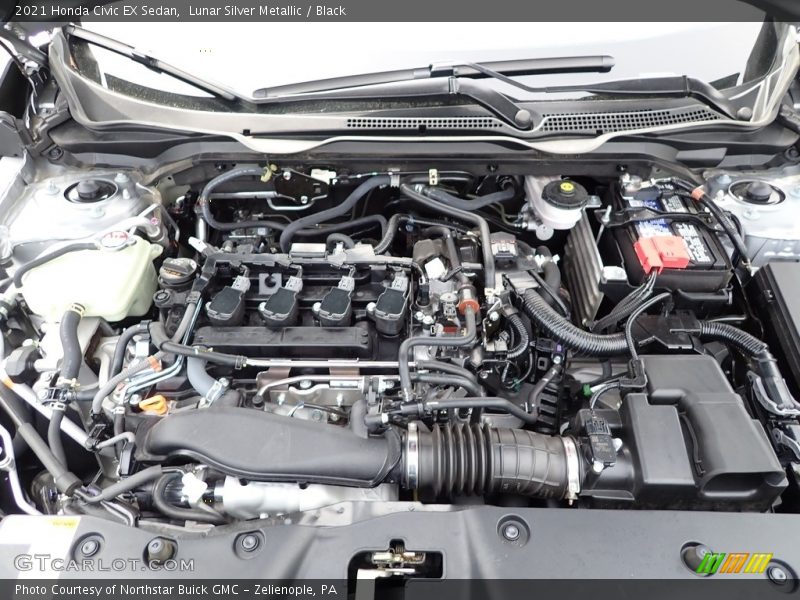 Lunar Silver Metallic / Black 2021 Honda Civic EX Sedan