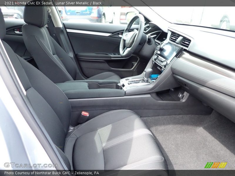 Lunar Silver Metallic / Black 2021 Honda Civic EX Sedan