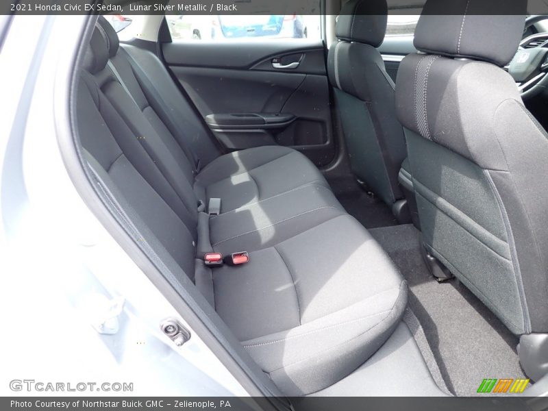 Lunar Silver Metallic / Black 2021 Honda Civic EX Sedan