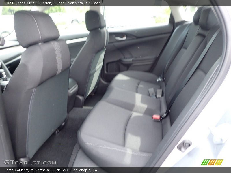 Lunar Silver Metallic / Black 2021 Honda Civic EX Sedan