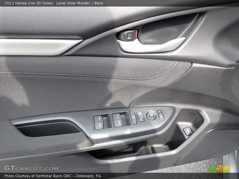 Lunar Silver Metallic / Black 2021 Honda Civic EX Sedan