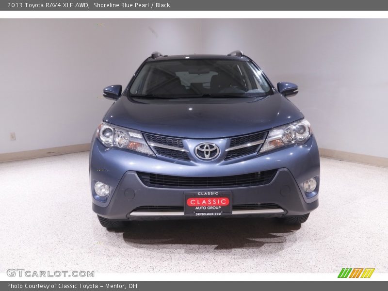Shoreline Blue Pearl / Black 2013 Toyota RAV4 XLE AWD