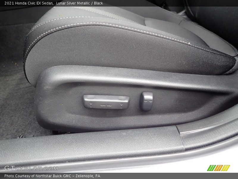 Lunar Silver Metallic / Black 2021 Honda Civic EX Sedan