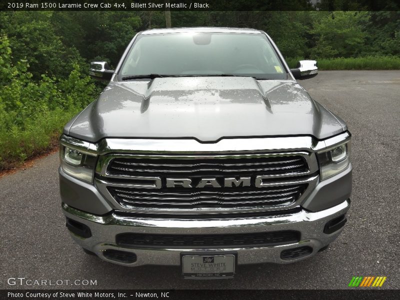 Billett Silver Metallic / Black 2019 Ram 1500 Laramie Crew Cab 4x4