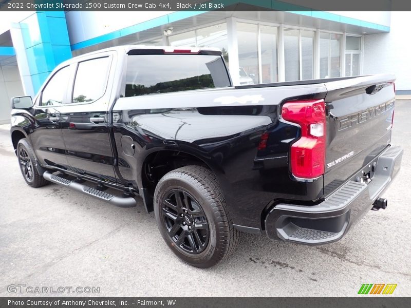 Black / Jet Black 2022 Chevrolet Silverado 1500 Custom Crew Cab 4x4