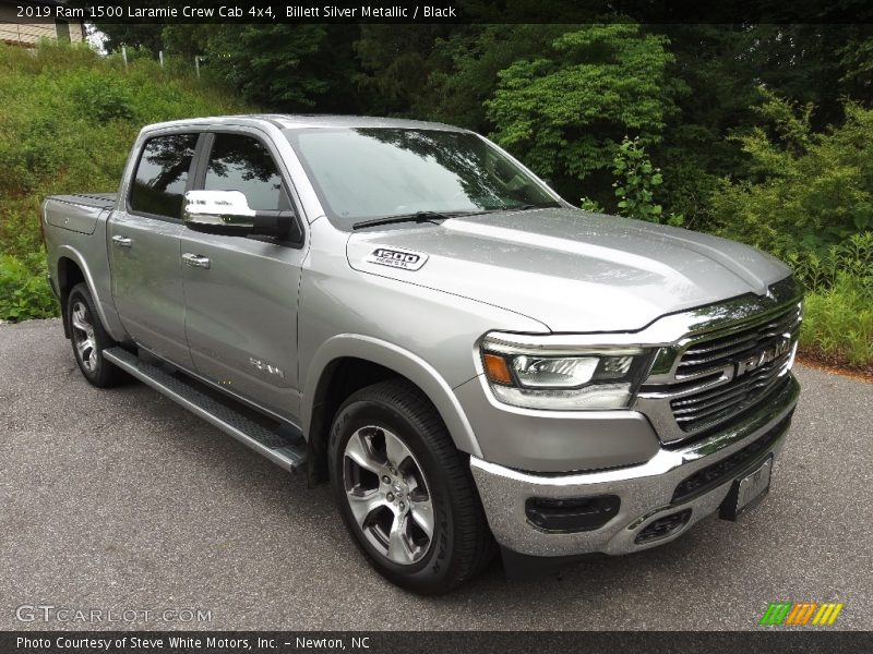 Billett Silver Metallic / Black 2019 Ram 1500 Laramie Crew Cab 4x4