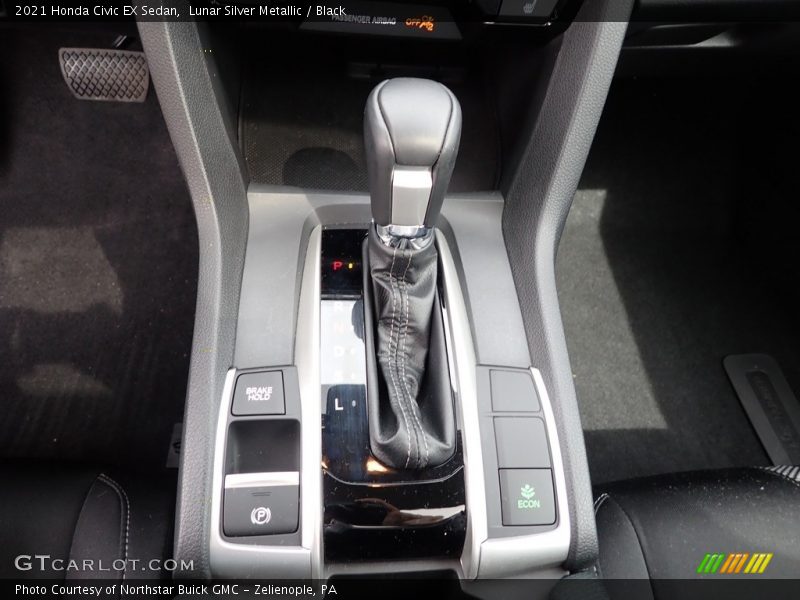 Lunar Silver Metallic / Black 2021 Honda Civic EX Sedan