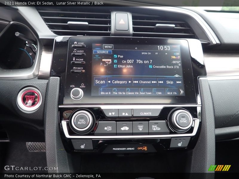 Lunar Silver Metallic / Black 2021 Honda Civic EX Sedan