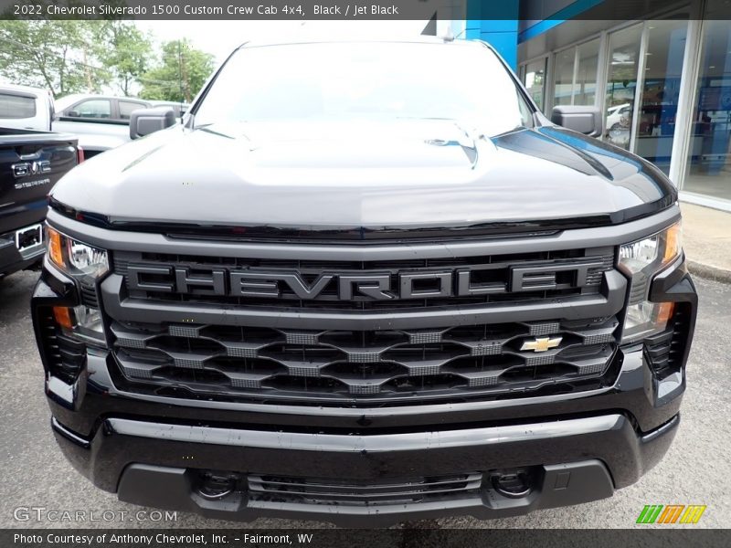 Black / Jet Black 2022 Chevrolet Silverado 1500 Custom Crew Cab 4x4