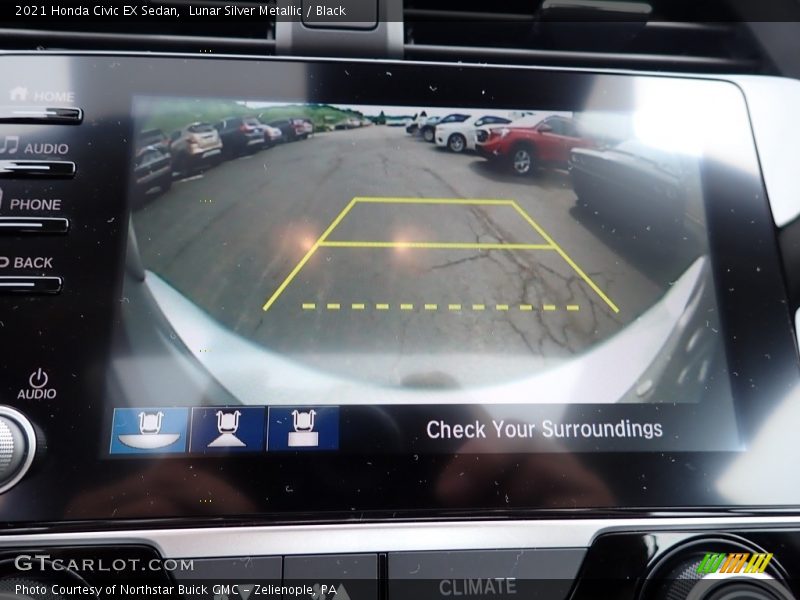 Lunar Silver Metallic / Black 2021 Honda Civic EX Sedan