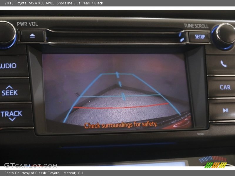 Shoreline Blue Pearl / Black 2013 Toyota RAV4 XLE AWD