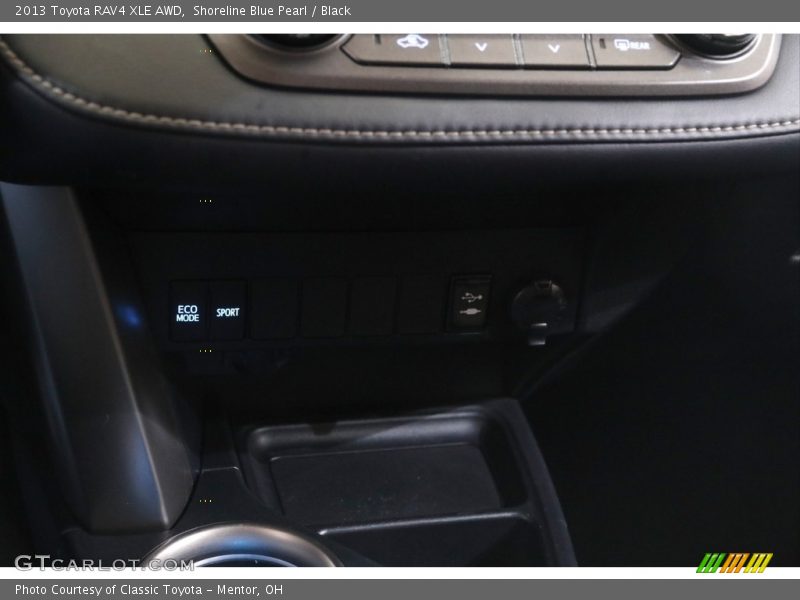 Shoreline Blue Pearl / Black 2013 Toyota RAV4 XLE AWD