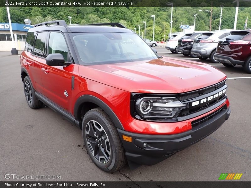 Hot Pepper Red / Navy Pier 2022 Ford Bronco Sport Outer Banks 4x4