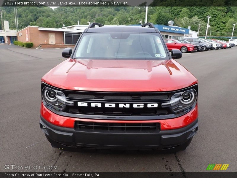 Hot Pepper Red / Navy Pier 2022 Ford Bronco Sport Outer Banks 4x4