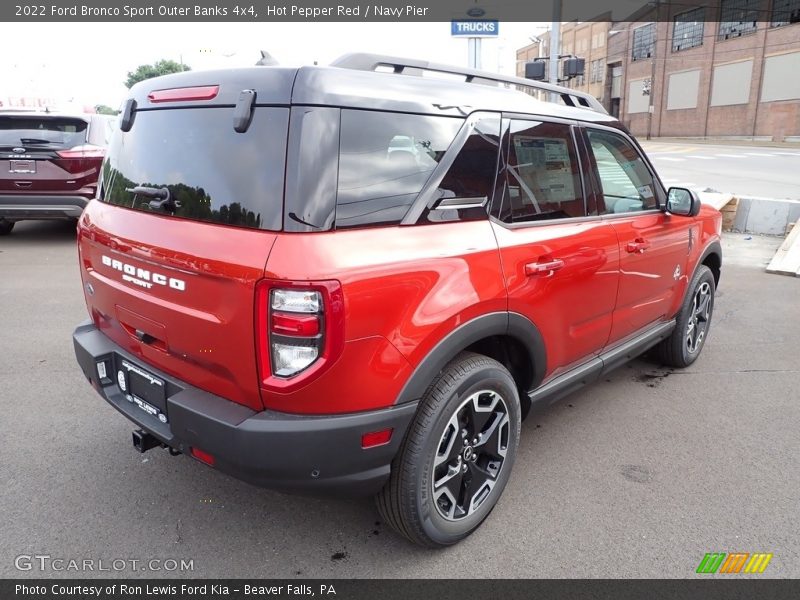 Hot Pepper Red / Navy Pier 2022 Ford Bronco Sport Outer Banks 4x4