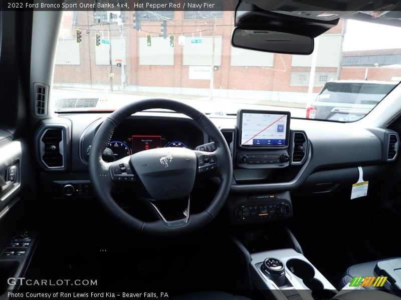 Hot Pepper Red / Navy Pier 2022 Ford Bronco Sport Outer Banks 4x4