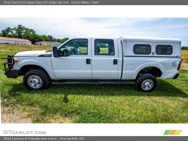 Oxford White / Steel 2012 Ford F250 Super Duty XLT Crew Cab 4x4