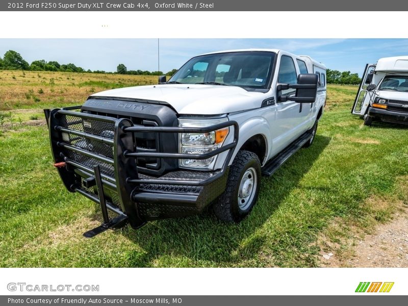 Oxford White / Steel 2012 Ford F250 Super Duty XLT Crew Cab 4x4