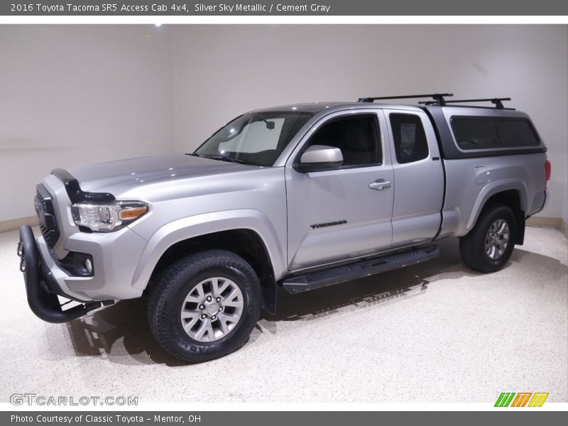 Silver Sky Metallic / Cement Gray 2016 Toyota Tacoma SR5 Access Cab 4x4