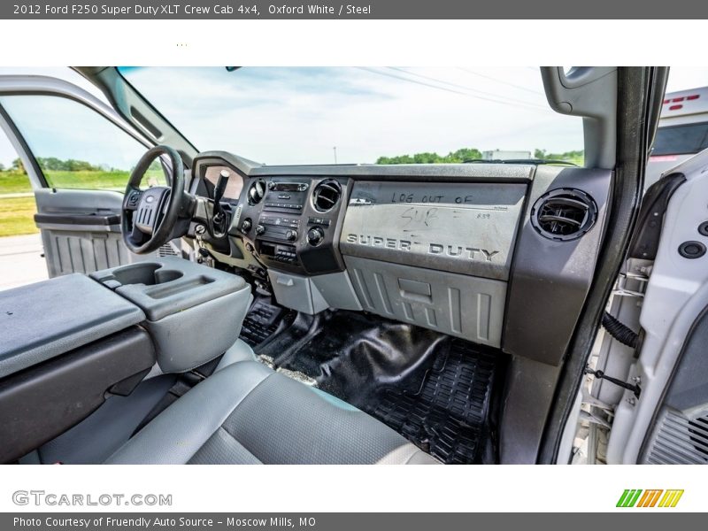 Oxford White / Steel 2012 Ford F250 Super Duty XLT Crew Cab 4x4
