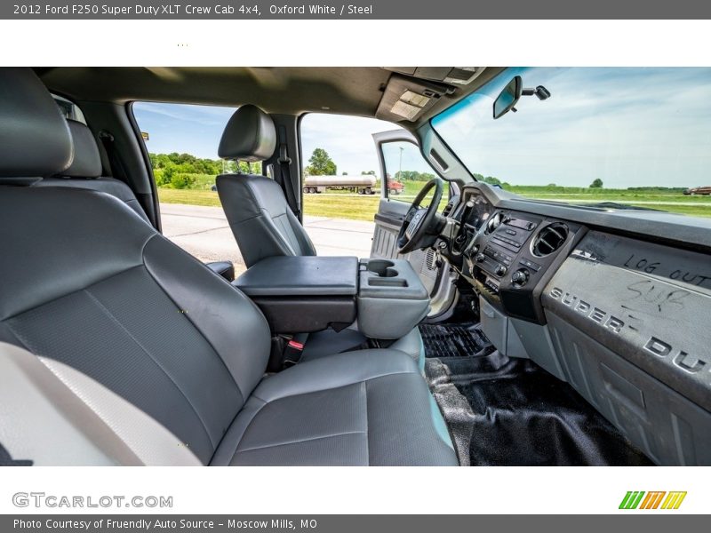 Oxford White / Steel 2012 Ford F250 Super Duty XLT Crew Cab 4x4