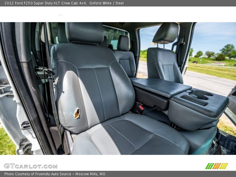 Oxford White / Steel 2012 Ford F250 Super Duty XLT Crew Cab 4x4