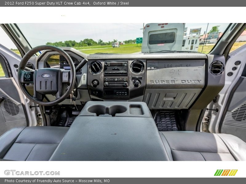 Oxford White / Steel 2012 Ford F250 Super Duty XLT Crew Cab 4x4