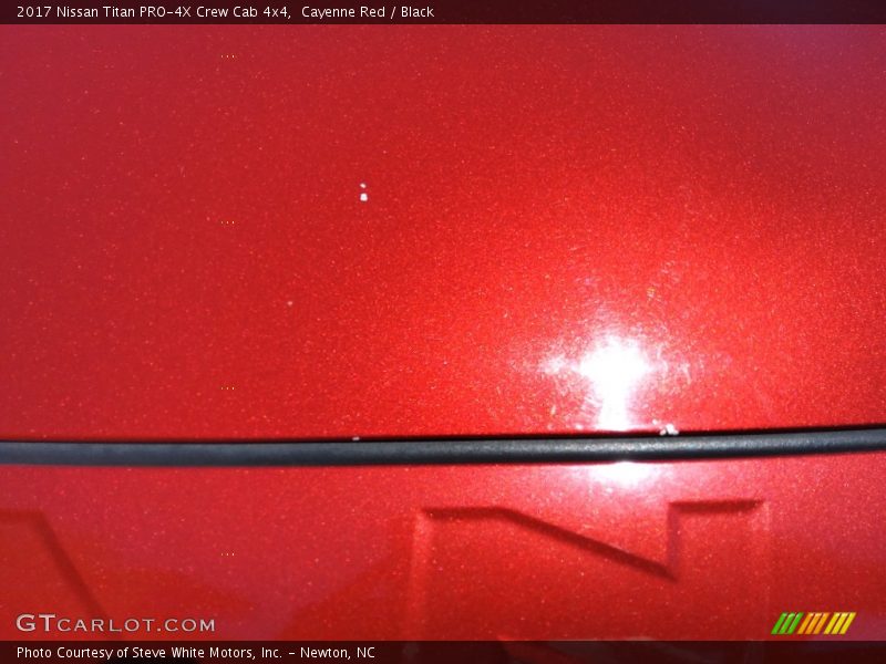 Cayenne Red / Black 2017 Nissan Titan PRO-4X Crew Cab 4x4