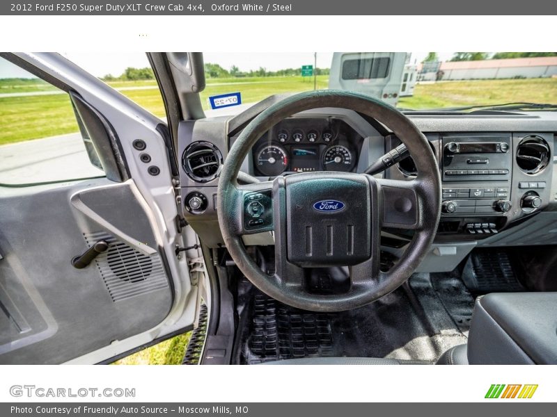 Oxford White / Steel 2012 Ford F250 Super Duty XLT Crew Cab 4x4