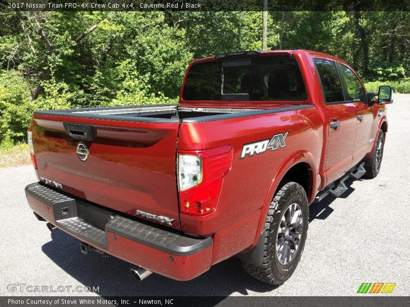 Cayenne Red / Black 2017 Nissan Titan PRO-4X Crew Cab 4x4