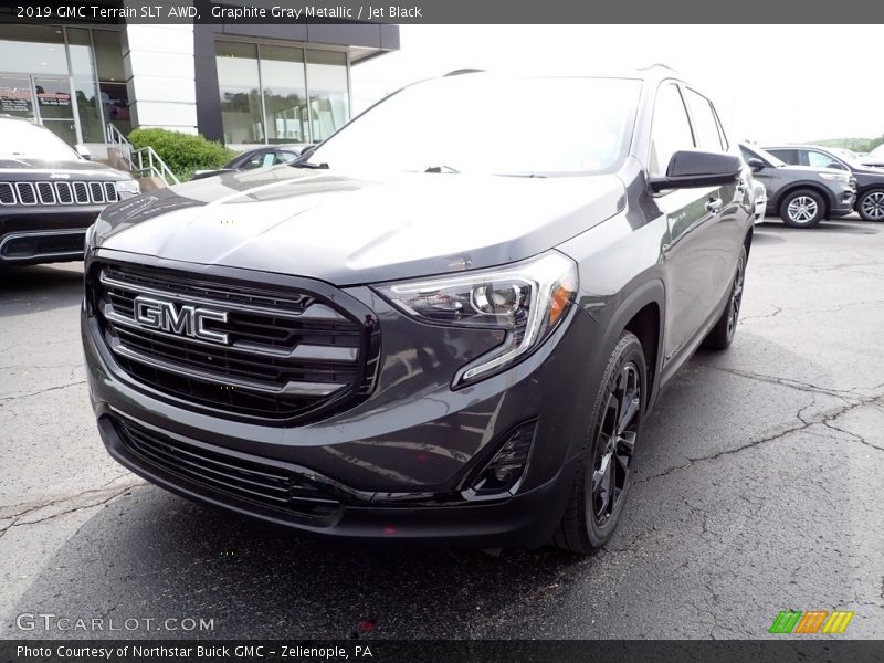 Graphite Gray Metallic / Jet Black 2019 GMC Terrain SLT AWD
