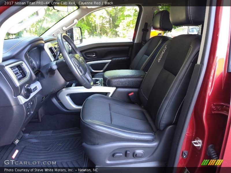 Front Seat of 2017 Titan PRO-4X Crew Cab 4x4